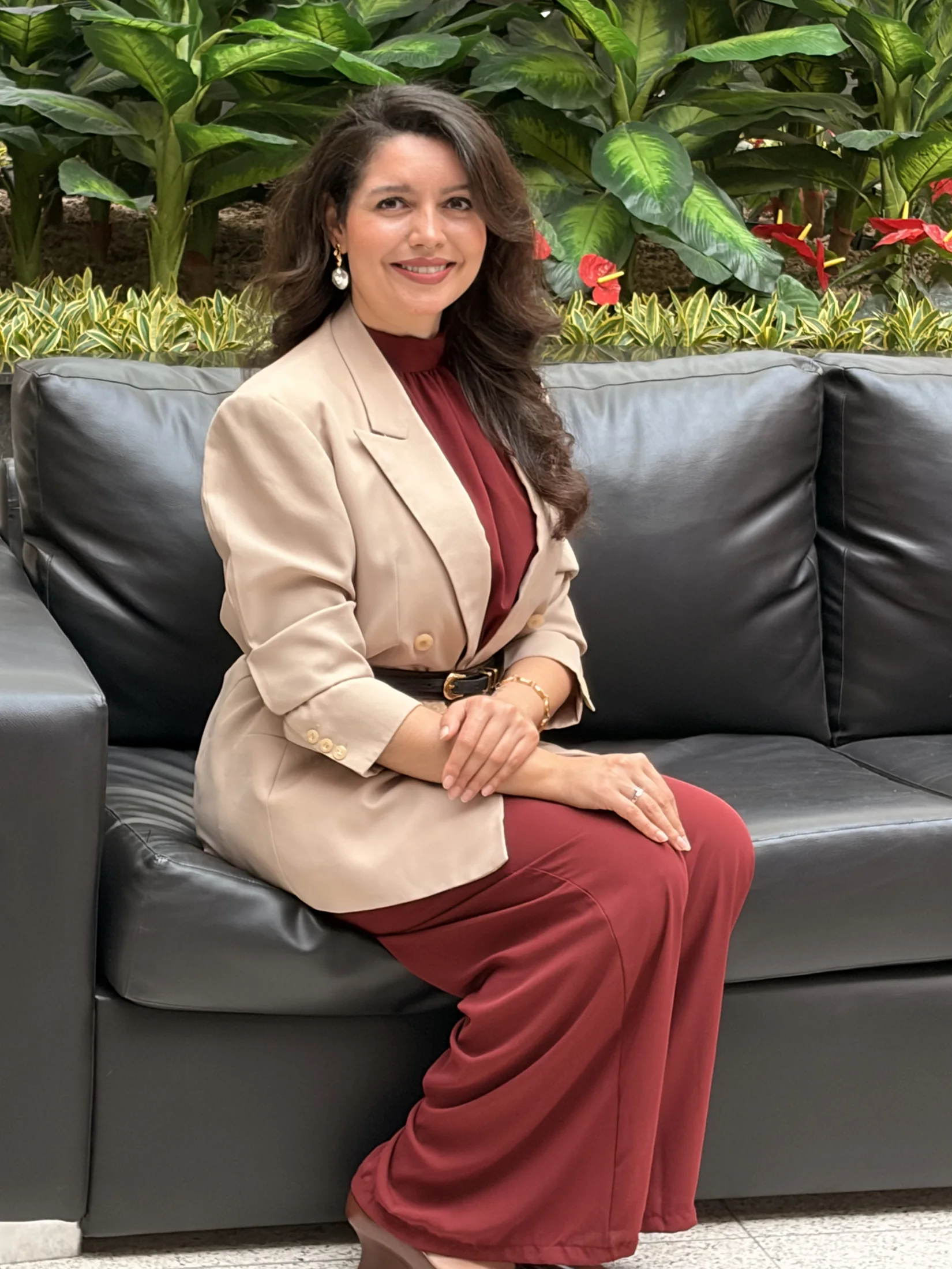 Karen Freitas em evento profissional